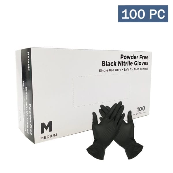 NITRILE Gloves powder free (Black)
