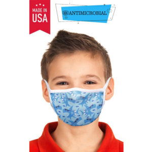 kids microbial print face mask