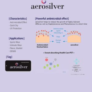 aerosilver microbial fabric kid face mask