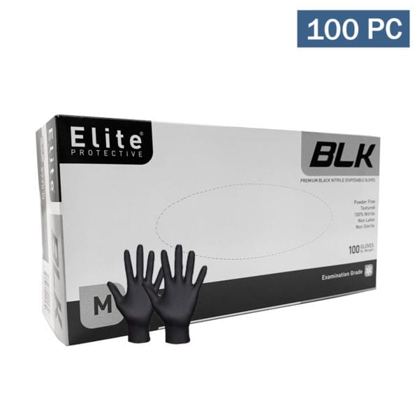 Elite Examination Gloves - Black