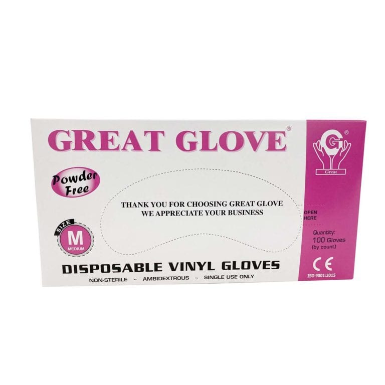 Great Glove Vinyl MultiPurpose Gloves, Clear (S/M/L/XL) 1000 Pieces