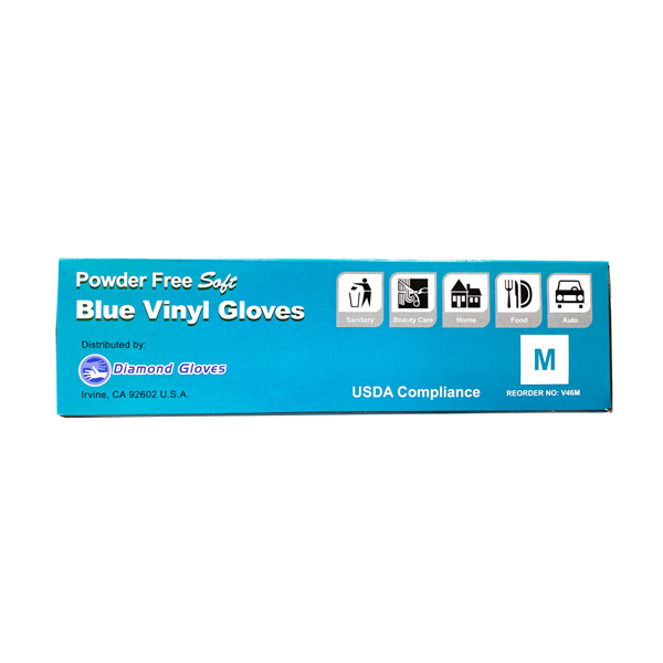 diamond advance IF46 vinyl blue gloves wholesale cheap los angeles