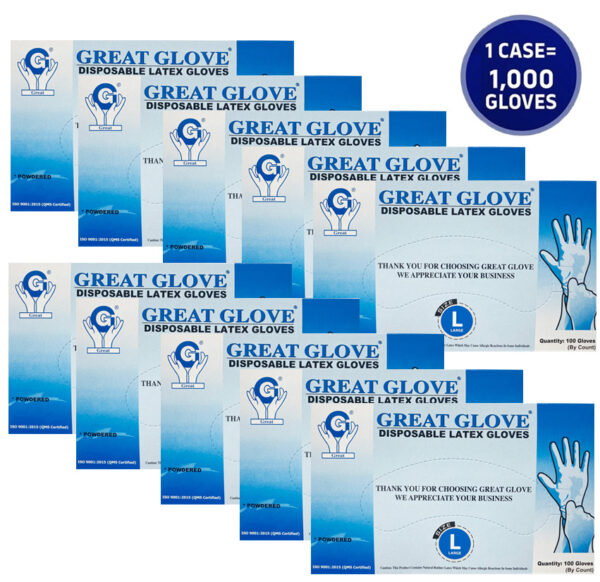 great glove powdered latex disposable gloves powdered wholesale cheap distributor