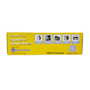 Diamond Advance Cream Synthetic Vinyl Gloves IF45