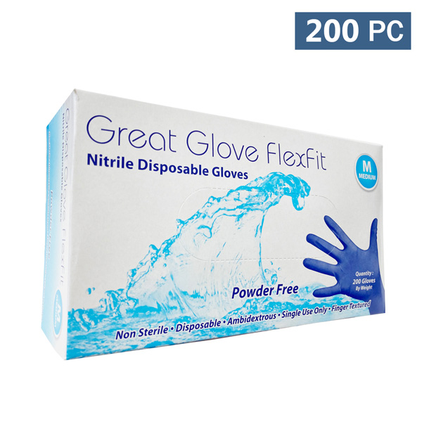 Great Glove FlexFit Nitrile Gloves, Blue wholesale los angeles distributor