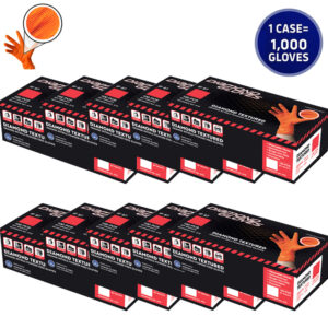 Advance Nitrile Industrial Gloves 8-mil, Orange powder-free cheap wholesale distributor