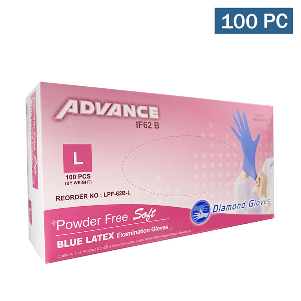 SRI TRANG Nitrile Examination Gloves, Blue, 100 Pieces (L) Health