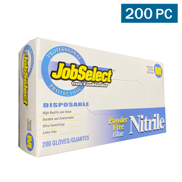 JobSelect Professional Nitrile Gloves, Blue 200 Gloves Wholesale Los Angeles