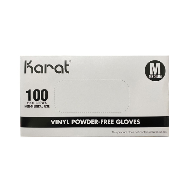 Karat Vinyl Powder-Free Disposable Glove Los Angeles Wholesaler Cheap