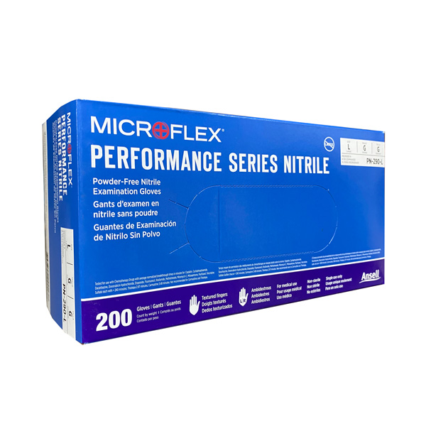 MicroFlex Performance Nitrile Exam Gloves, Blue Large Wholesale Los Angeles