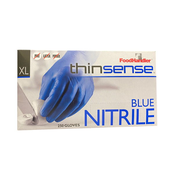 FoodHandler Thinsense Nitrile Gloves, Blue - 250 Piece Wholesale Los Angeles
