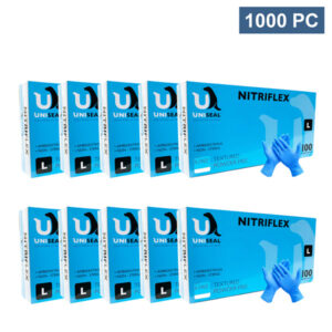 Uniseal Examination Nitrile Blue Disposable Gloves