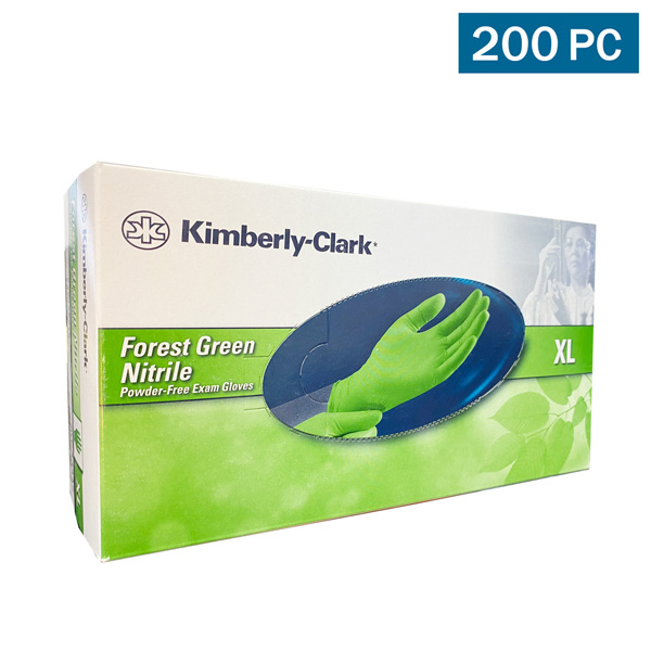 Kimberly Clark Nitrile Exam Chemo Gloves, Forest Green 200 Pieces XL Wholesale Los Angeles