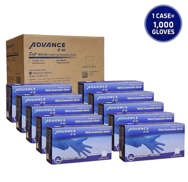 diamond premium nitrile 4mil blue nitrile gloves powder-free food grade wholesale cheap distributor