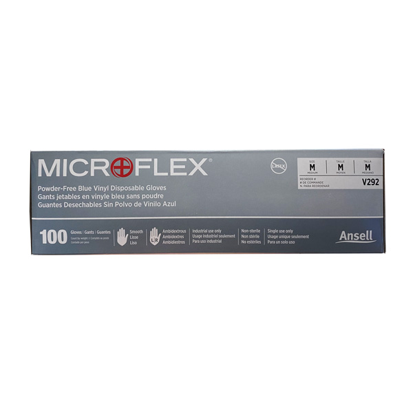 Microflex Ansell Vinyl Gloves Industrial Wholesale Los Angeles