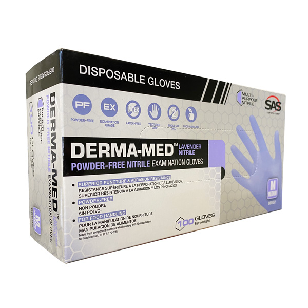 SAS Derma-Med Nitrile Examination Gloves Wholesale Los Angeles