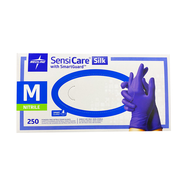 Medline Sensicare Silk Nitrile Exam Chemo Gloves Wholesale Los Angeles
