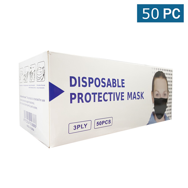 Black 3PLY Layer Face Mask Wholesale Los Angeles