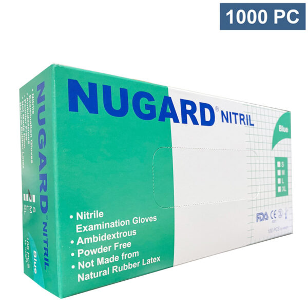 nugard blue nitrile powder-free gloves wholesale cheap bulk volume
