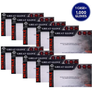 BLACK NITRILE GLOVES 3.5MIL disposable gloves