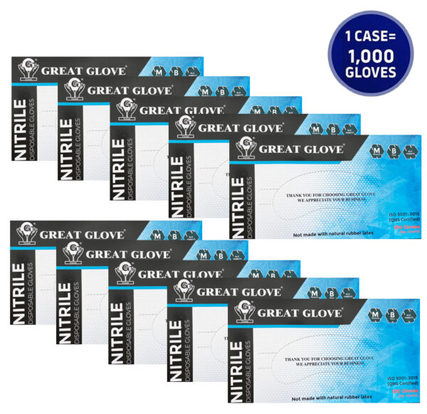 black nitrile 5mil powder-free disposable gloves wholesale cheap los angeles distributor