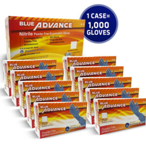 5mil blue nitrile gloves disposable powder-free
