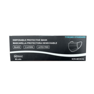 black disposable face mask 3ply wholesale volume bulk distributor cheap los angeles