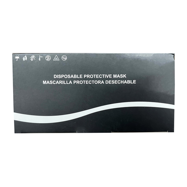 black disposable face mask 3ply wholesale volume bulk distributor cheap los angeles