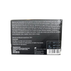 black disposable face mask 3ply wholesale volume bulk distributor cheap los angeles
