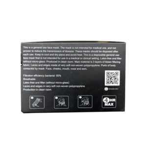 black disposable face mask 3ply wholesale volume bulk distributor cheap los angeles