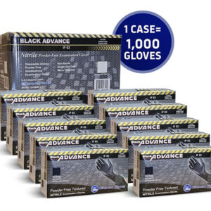 6mil black nitrile disposable gloves